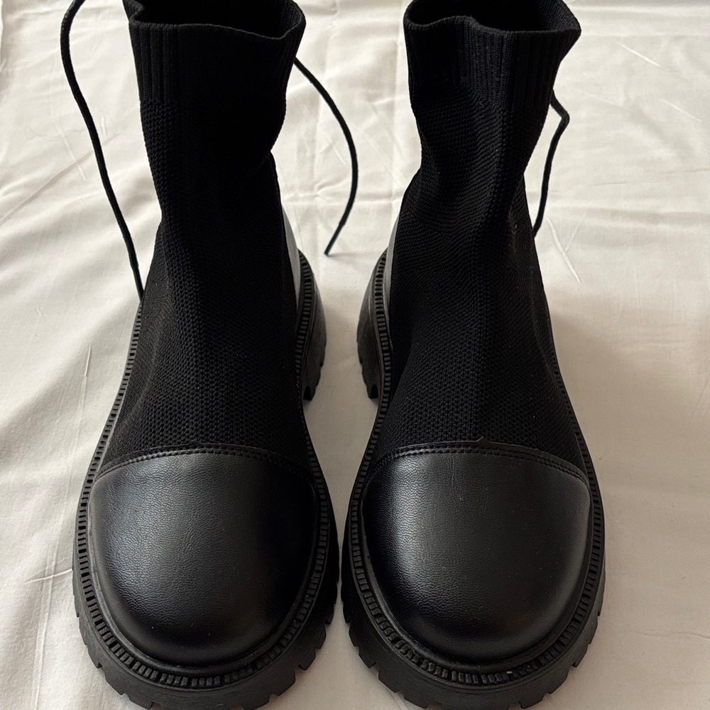 Black Combat & Moto Boots